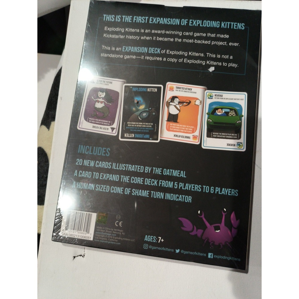 Imploding Kittens - First Expansion Kit Of Exploding Kittens Card Game - Sealed - Picture 3 of 5